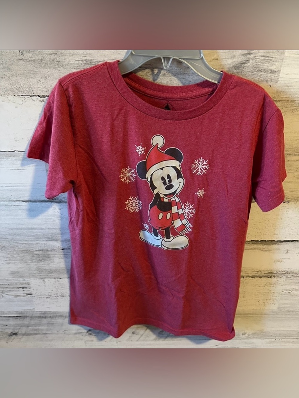 Disney Christmas Mickey Mouse Boys Shirt Size L